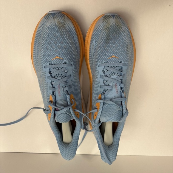 Hoka One One Clifton 9 “Airy Blue” Running Shoes Women's Size 11 Wide - Picture 6 of 14
